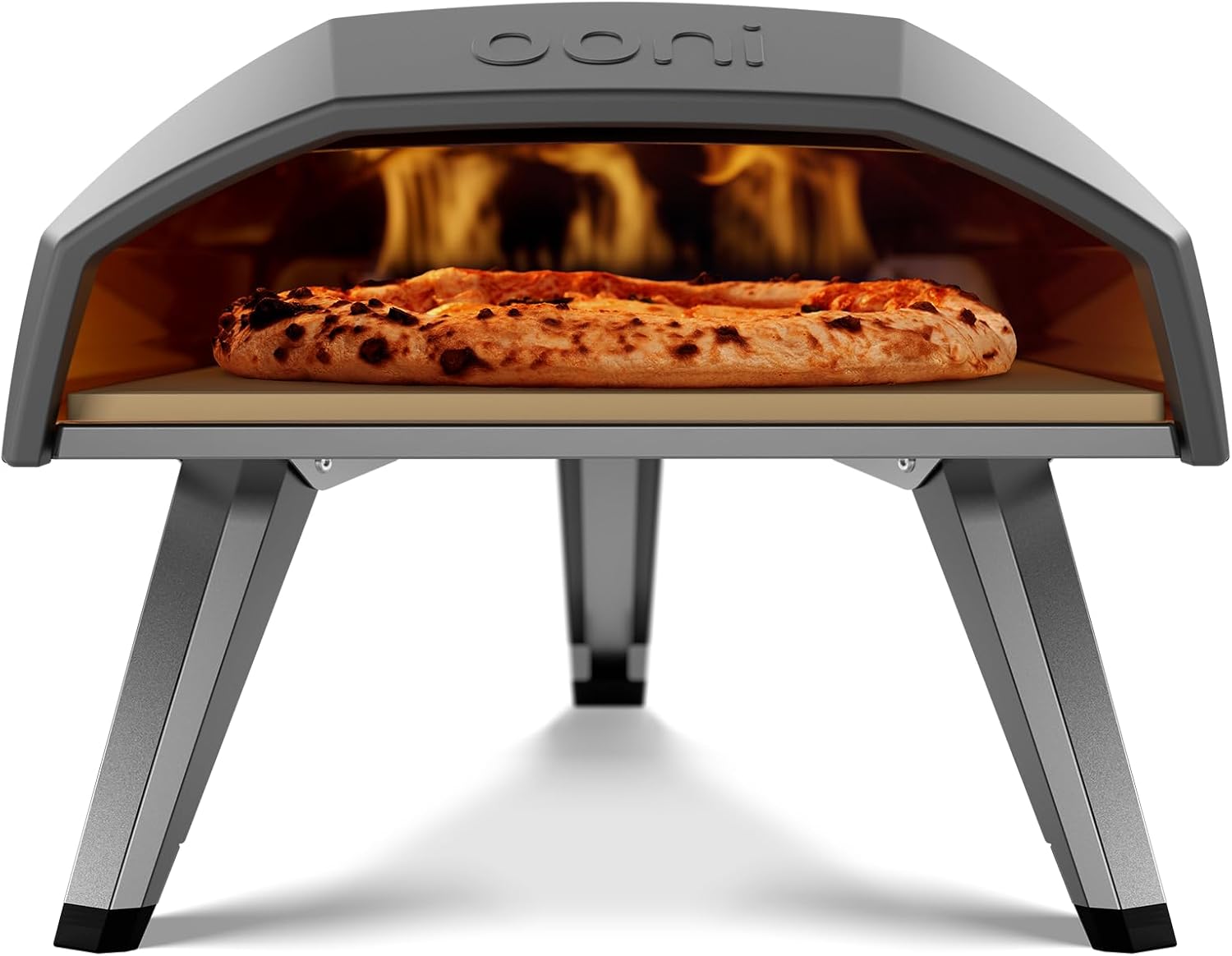 Ooni Koda 12 Gas Pizza Oven – 12" Gas Powered Outdoor Oven with 37 mBar Regulator and Gas Hose, Gas powered Portable Pizza Oven - Foundry Black