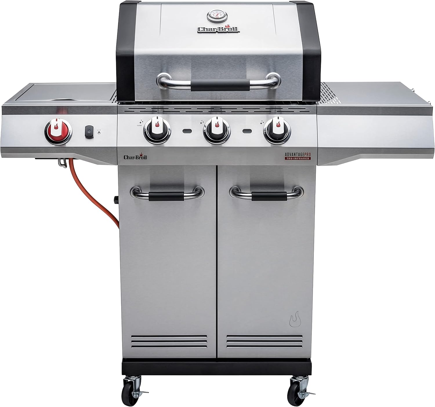 Char-Broil Advantage PRO S 3-3 Burner Gas Barbecue Grill with TRU-Infrared Technology and 900 °C Sear Burner Stainless Steel
