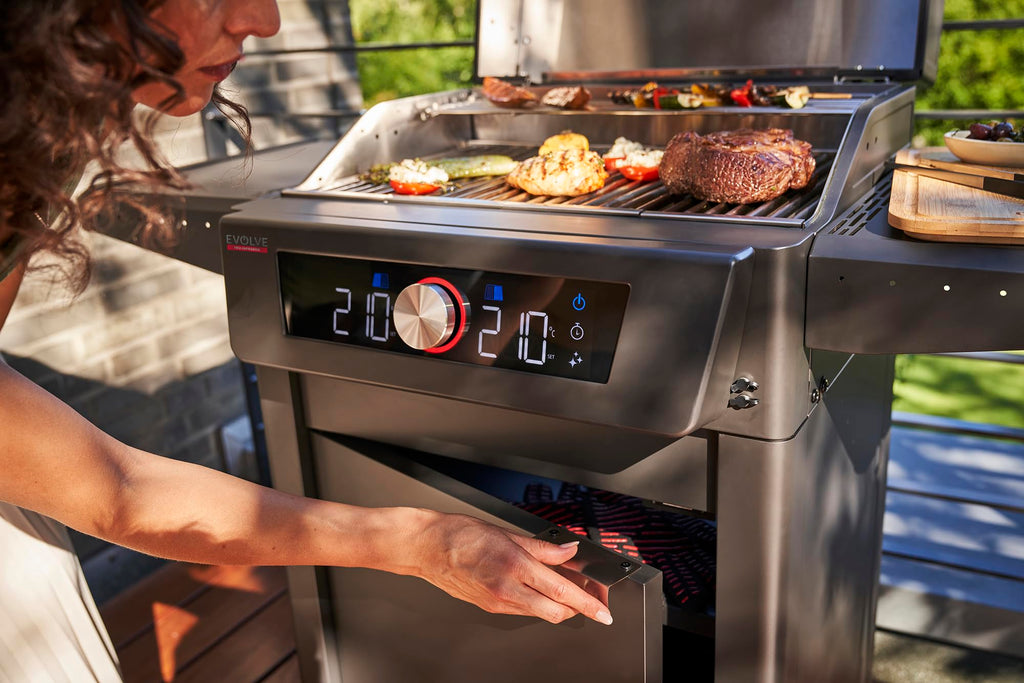 Char-Broil Evolve Electric E-Power Grill, 90°C-370°C, APP Control, Cleaning Function