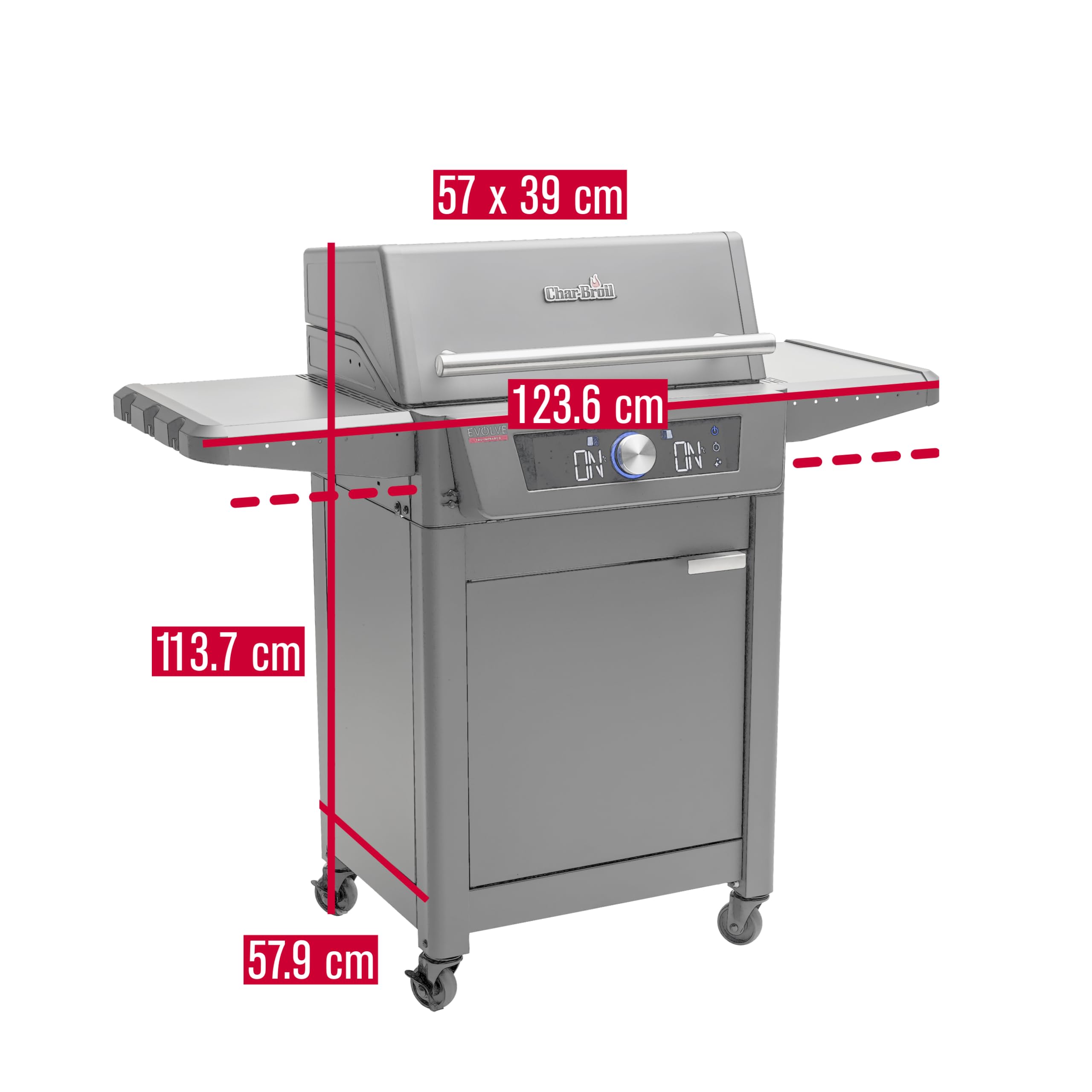 Char-Broil Evolve Electric E-Power Grill, 90°C-370°C, APP Control, Cleaning Function