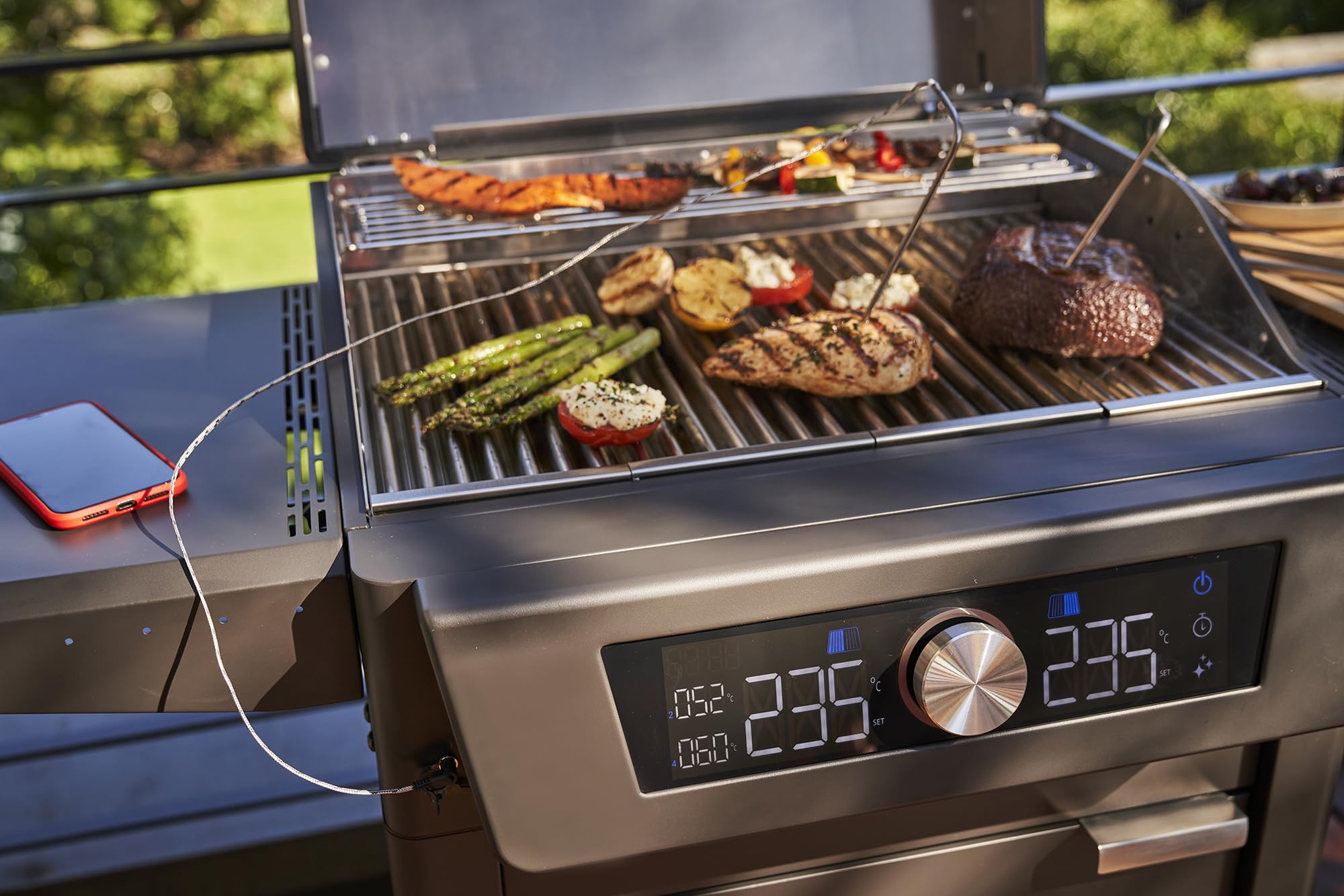 Char-Broil Evolve Electric E-Power Grill, 90°C-370°C, APP Control, Cleaning Function