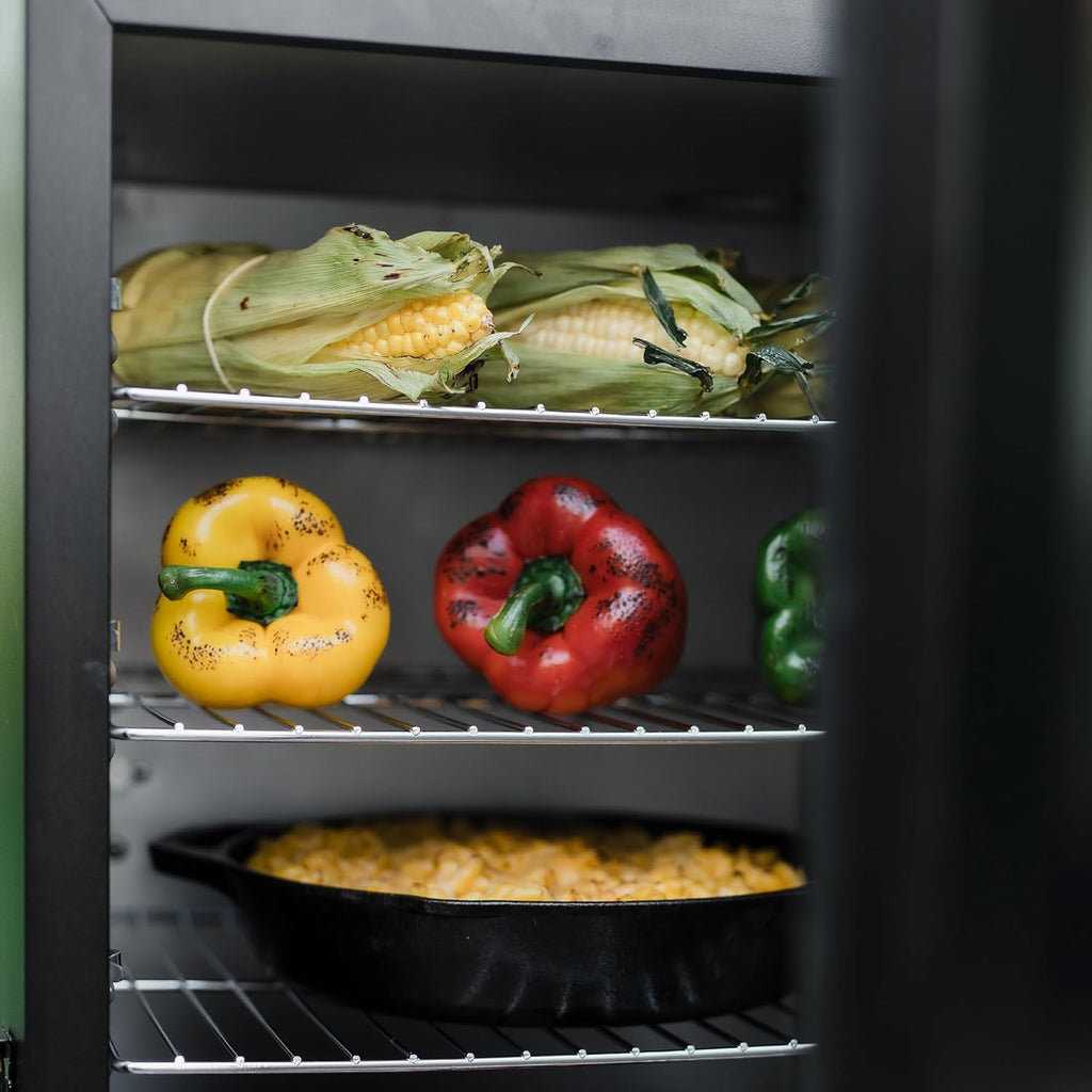 Masterbuilt 710 WiFi Digital Smoker, Vertical Design, 711 Cooking Sq. Inches, 4 Chrome Coated Smoking Racks, Wood Chip Loader, Electric Fuel Source to Plug in and Start Cooking, Black Model MB20072124