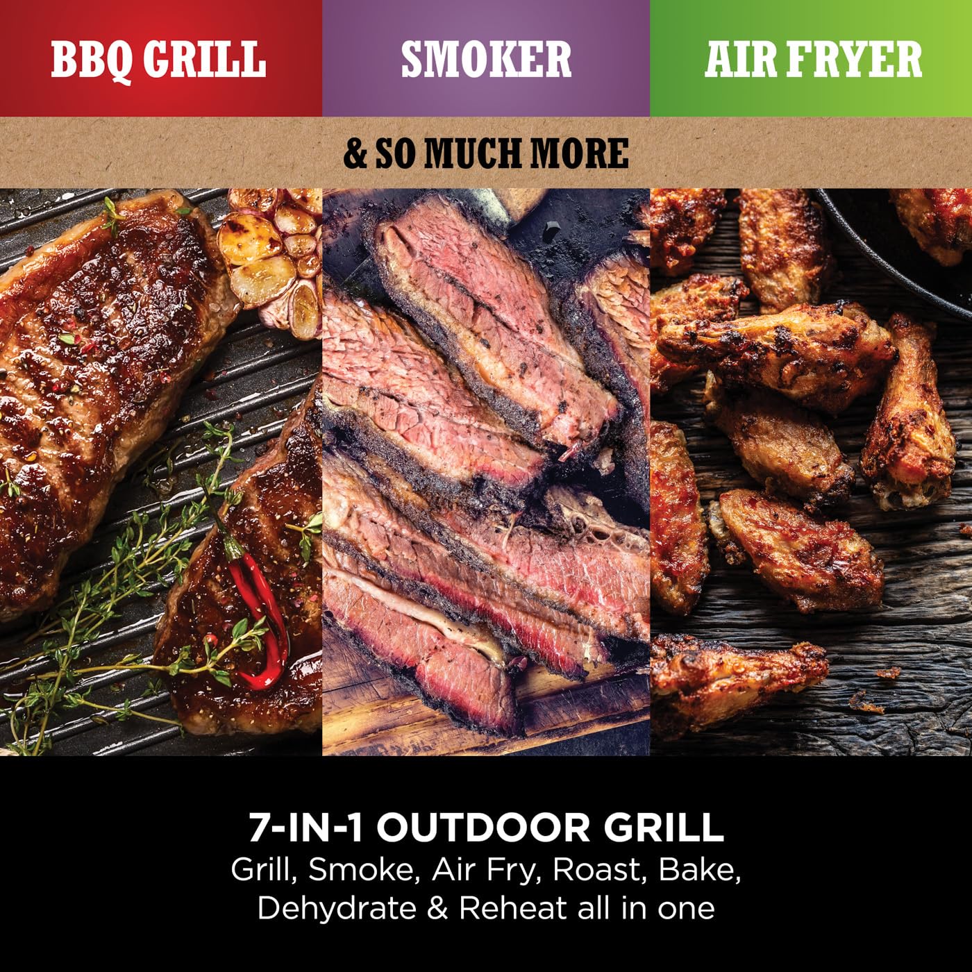 Ninja Woodfire Pro Connect XL Electric BBQ Grill and Smoker with App Control, Digital Probe, Large 7-in-1 Outdoor Grill and Air Fryer with Woodfire Pellets, Weather Resistant, Blue and Black OG901UK
