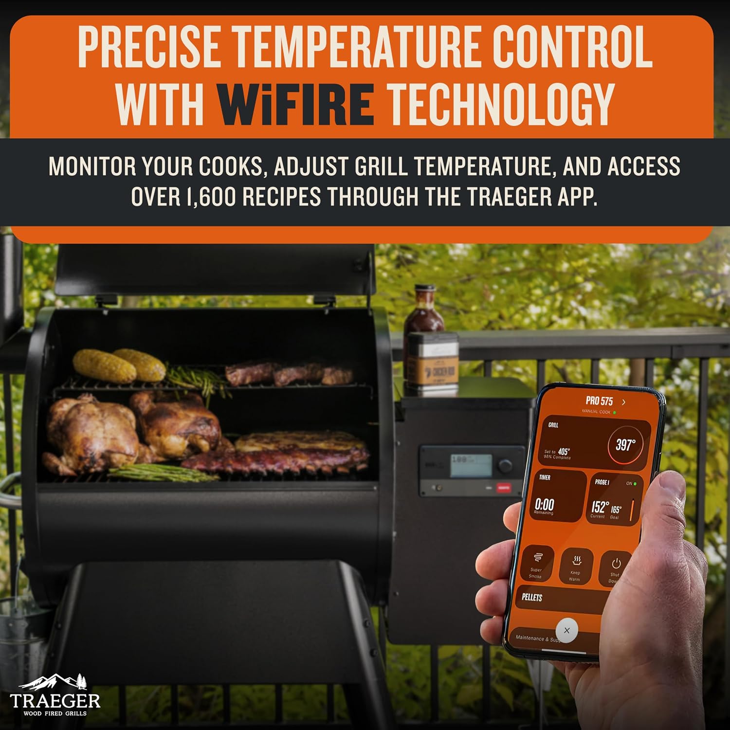 Traeger Grills Pro Series 575 Wood Pellet Grill and Smoker - Black